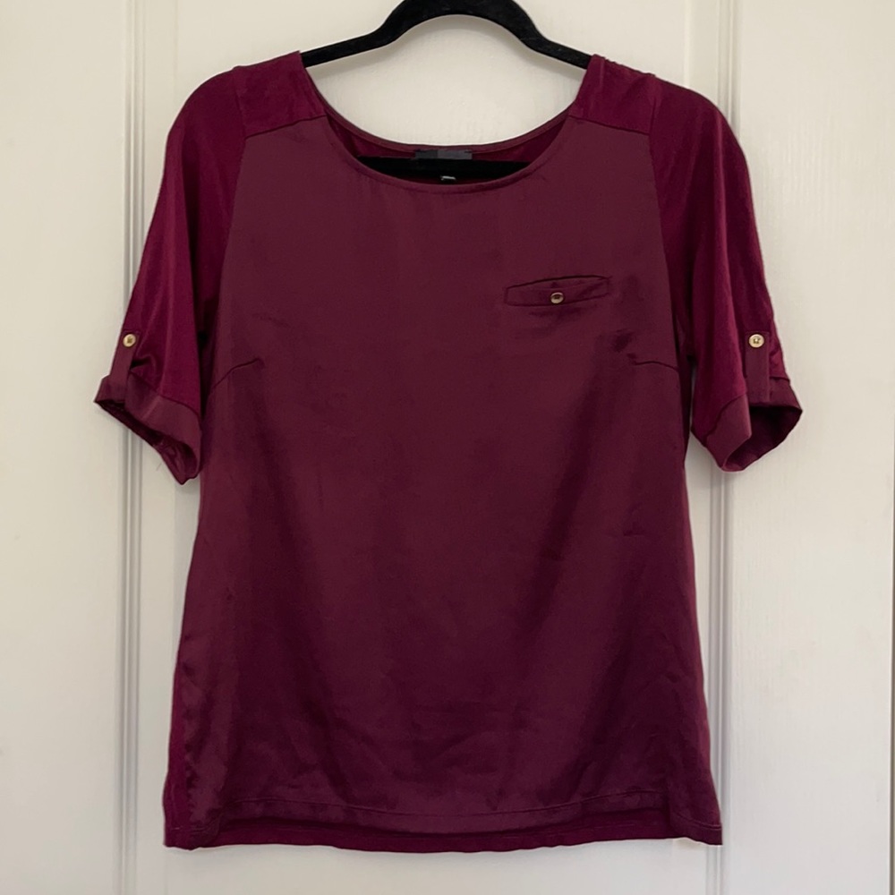 The Limited burgundy top